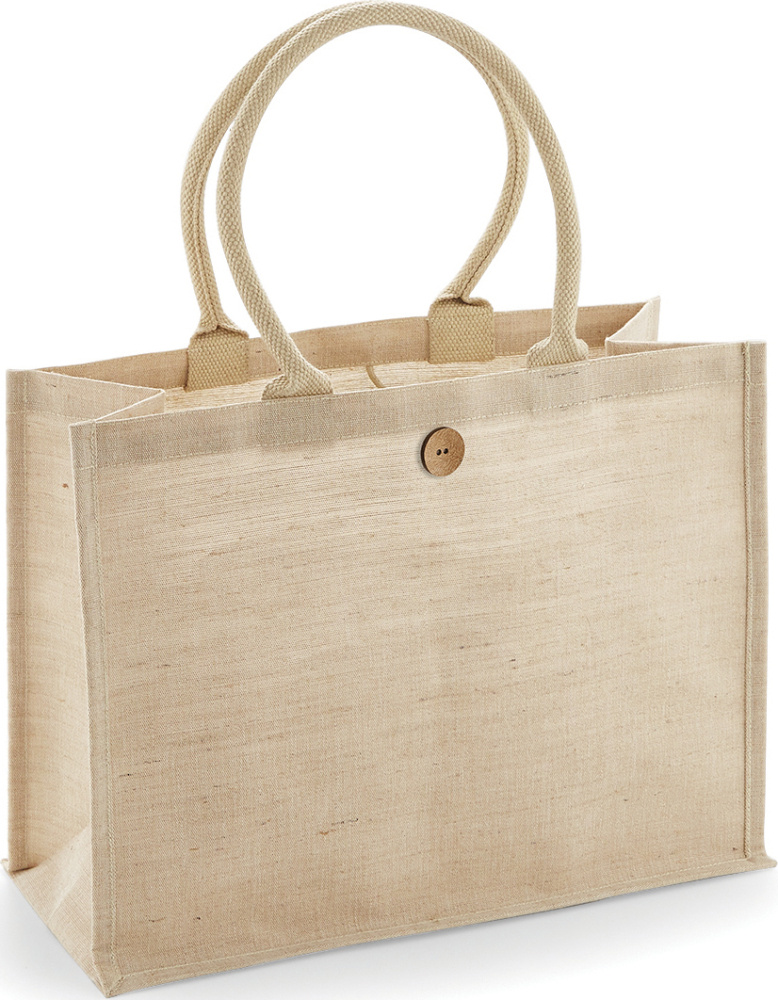Jute Shopper natural besticken lassen Westford Mill Taschen StickX Textilveredelung